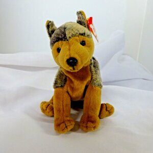 TY Beanie Baby Sarge 2000  German Shepherd Dog  Plush Toy  Retired Collectible